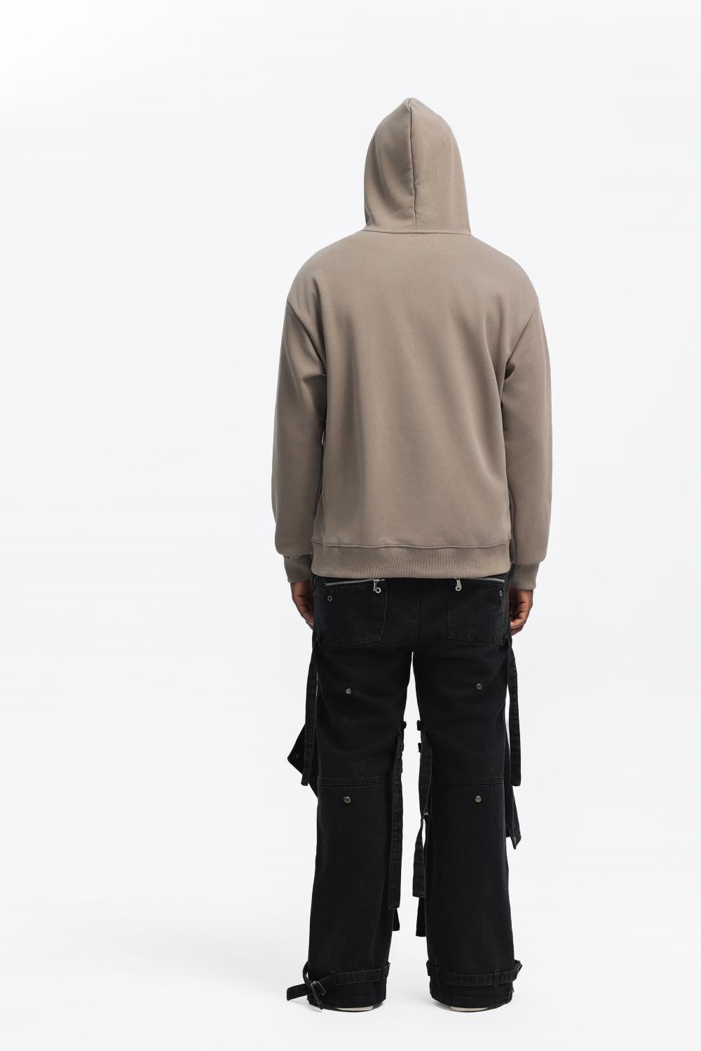 Mens Oversized Streetwear 100% Cotton Hoodie C02 print logo 77