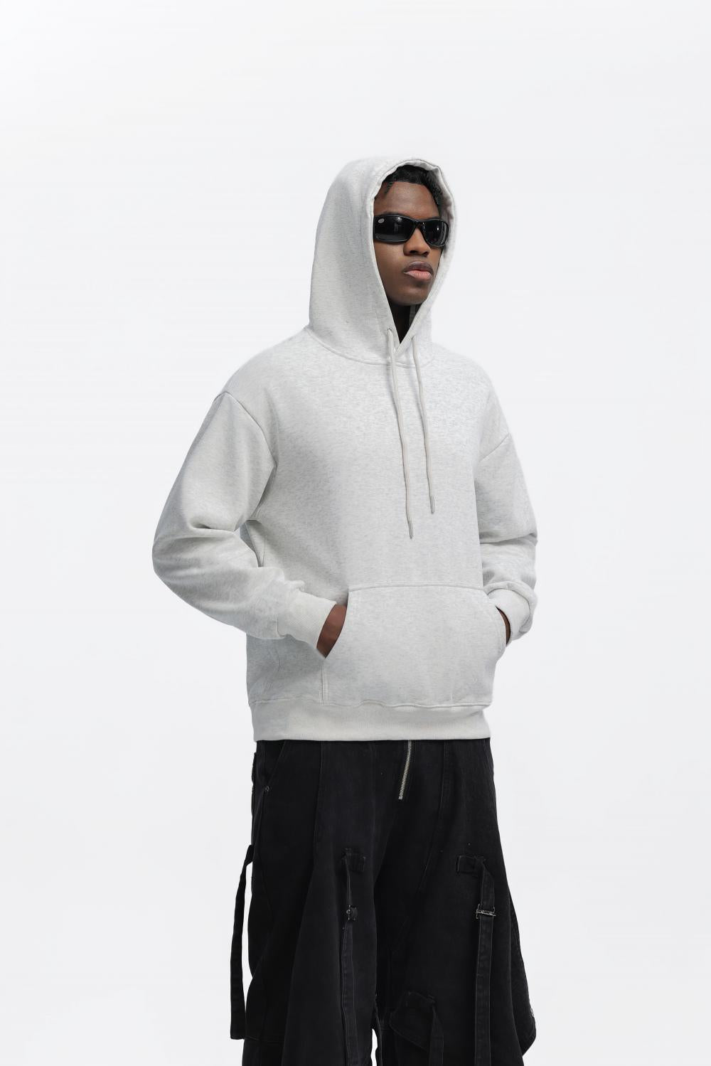Mens Oversized Streetwear 100% Cotton Hoodie C02 print logo 78