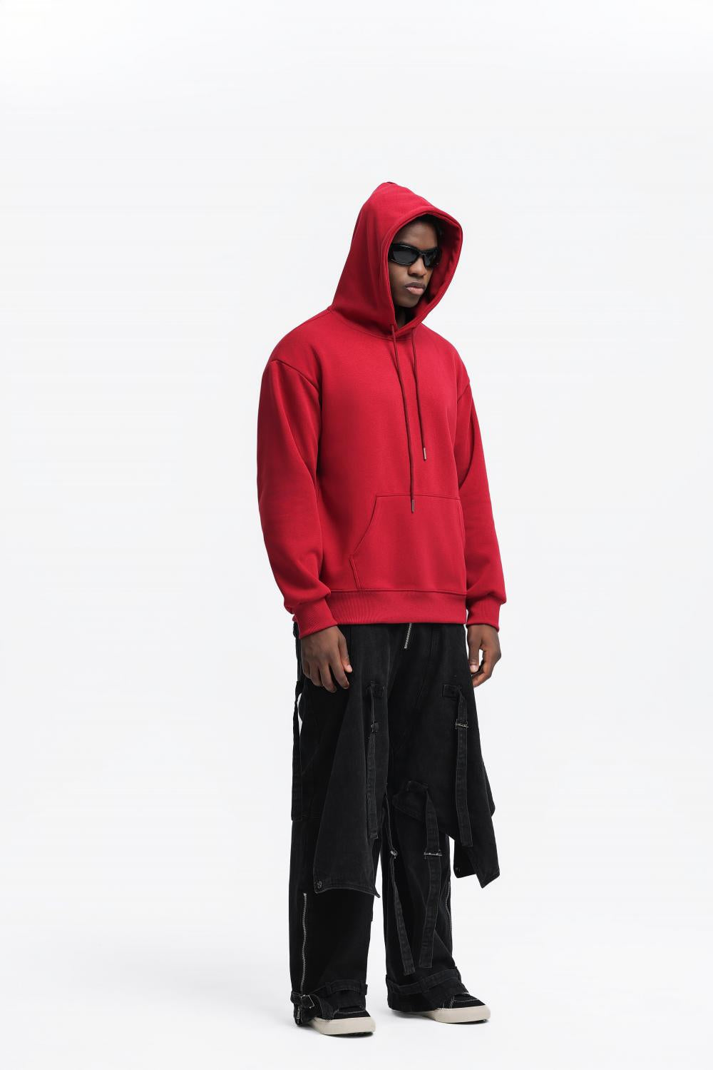 Mens Oversized Streetwear 100% Cotton Hoodie C02 print logo 83