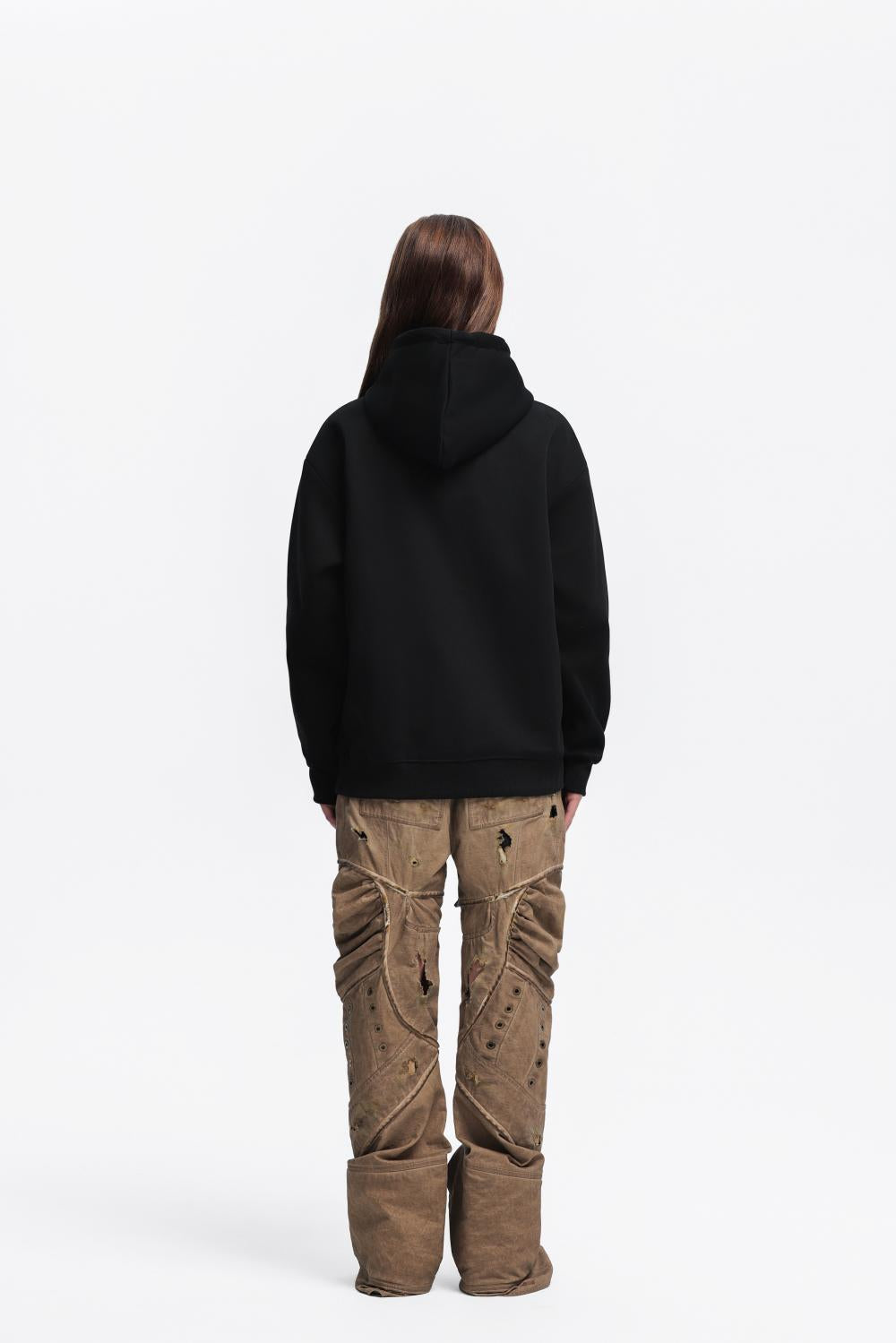 Mens Oversized Streetwear 100% Cotton Hoodie C02 print logo 91