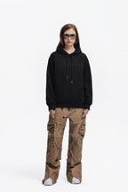 Mens Oversized Streetwear 100% Cotton Hoodie C02 print logo 92