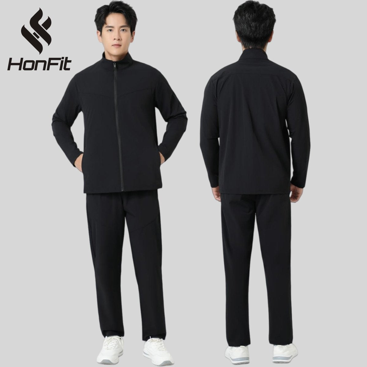 Mens Sports 90%nylon 10%spandex Gym Set C03-P03 Set print logo 10