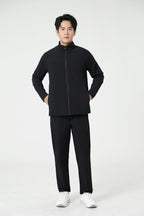 Mens Sports 90%nylon 10%spandex Gym Set C03-P03 - jacket print logo 6