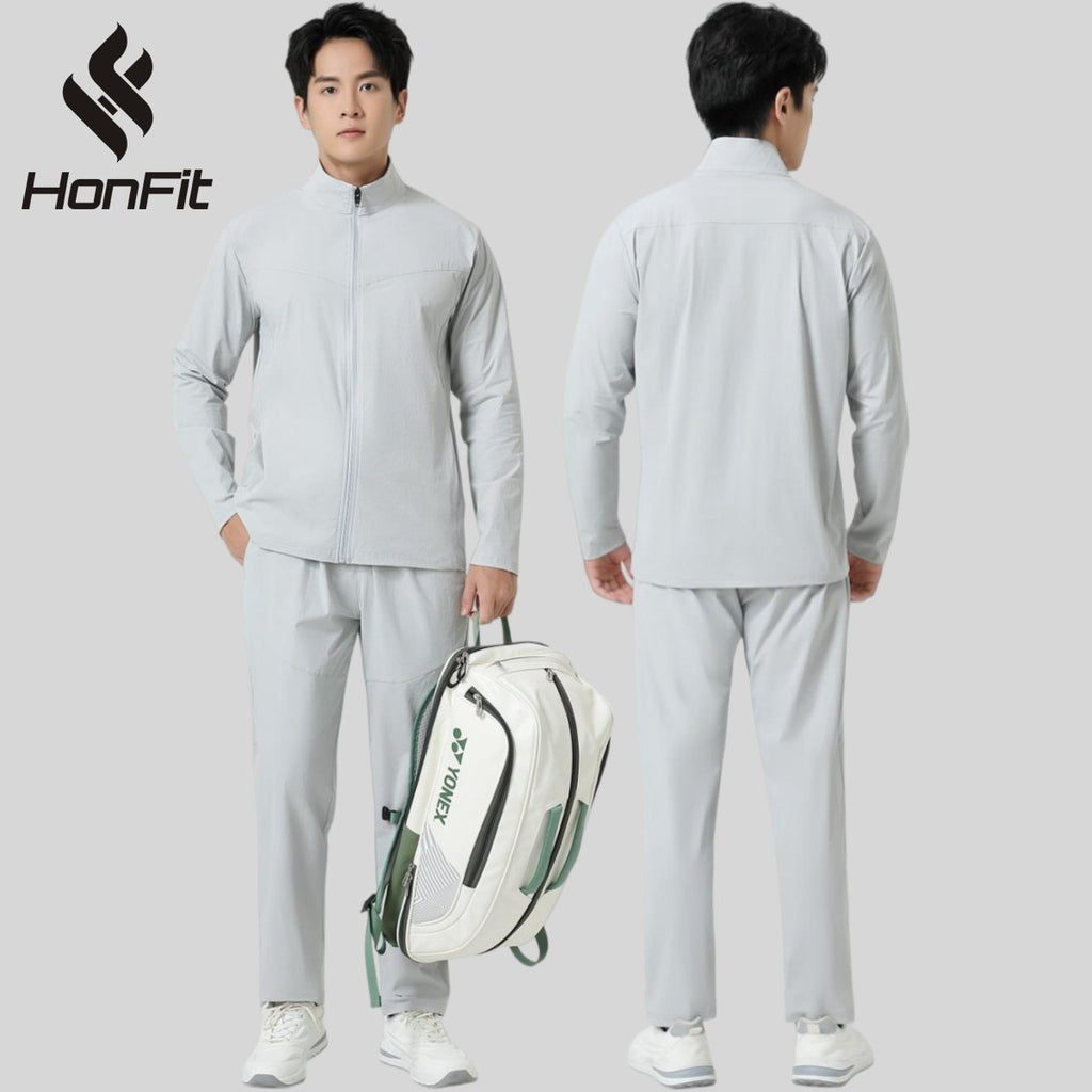 Mens Sports 90%nylon 10%spandex Gym Set C03-P03 Set print logo 8