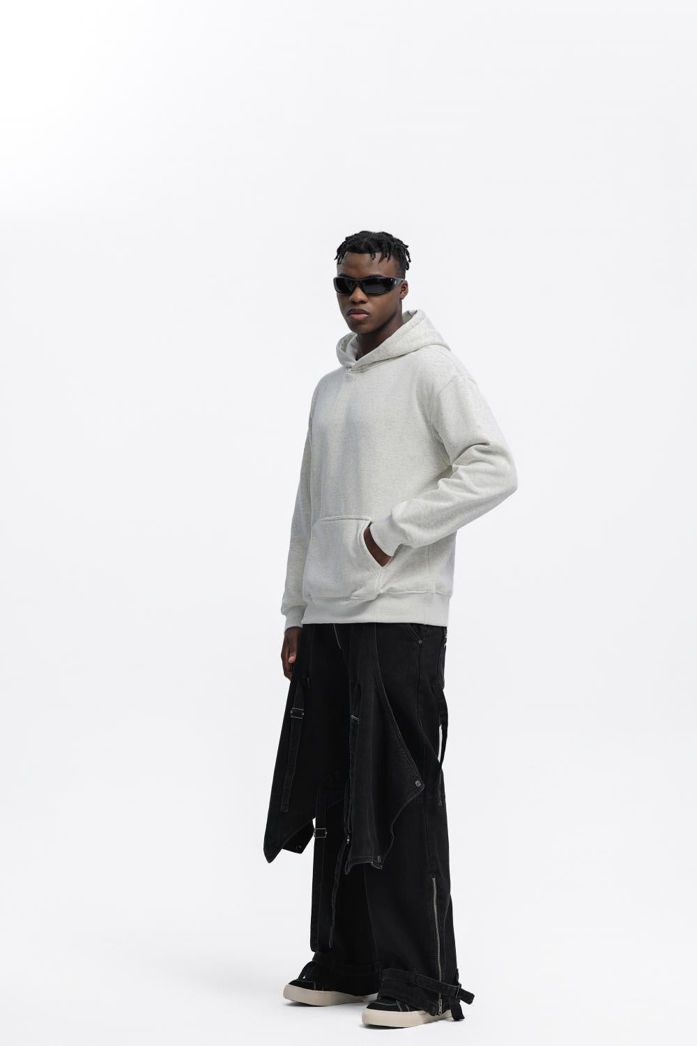 Mens Heavyweight Casual 100% Cotton Hoodie C05 print logo 36