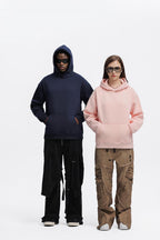 Mens Heavyweight Casual 100% Cotton Hoodie C05 print logo 58