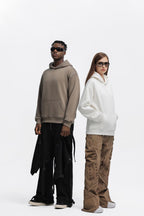 Mens Heavyweight Casual 100% Cotton Hoodie C05 print logo 64