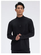 Mens Fitness Sportswear 80%Polyester   20%Spandex Quarter Zip Shirt C42111 print logo 37