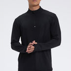 Mens Fitness Sportswear 80%Polyester   20%Spandex Quarter Zip Shirt C42111 print logo 14