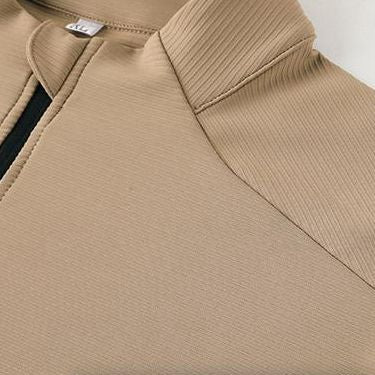Mens Fitness Sportswear 80%Polyester   20%Spandex Quarter Zip Shirt C42111 print logo 23