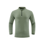 Mens Fitness Sportswear 80%Polyester   20%Spandex Quarter Zip Shirt C42111 print logo 11