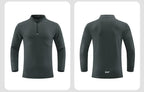 Mens Fitness Sportswear 80%Polyester   20%Spandex Quarter Zip Shirt C42111 print logo 28