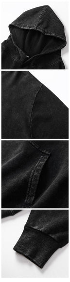Mens Oversized Washed 80% cotton 20% polyester Hoodie CL-ZJLMWY350 print logo 28