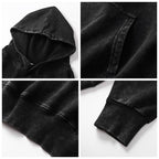 Mens Oversized Washed 80% cotton 20% polyester Hoodie CL-ZJLMWY350 print logo 18