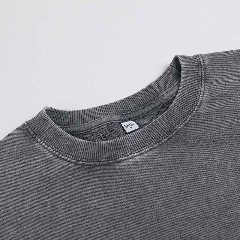 Mens Distressed Washed 80% cotton 20% polyester Sweatshirt CL-ZJYLXK print logo 21