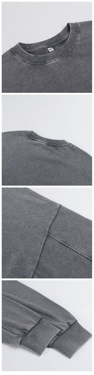 Mens Distressed Washed 80% cotton 20% polyester Sweatshirt CL-ZJYLXK print logo 29
