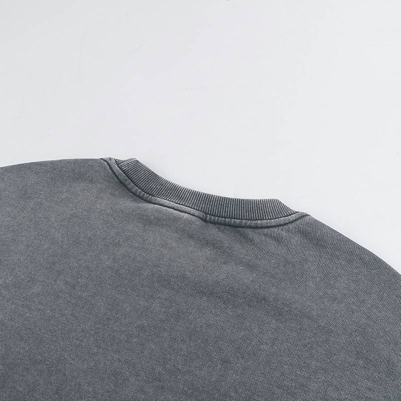 Mens Distressed Washed 80% cotton 20% polyester Sweatshirt CL-ZJYLXK print logo 22