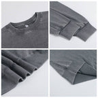 Mens Distressed Washed 80% cotton 20% polyester Sweatshirt CL-ZJYLXK print logo 19