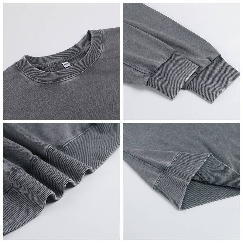 Mens Distressed Washed 80% cotton 20% polyester Sweatshirt CL-ZJYLXK print logo 19