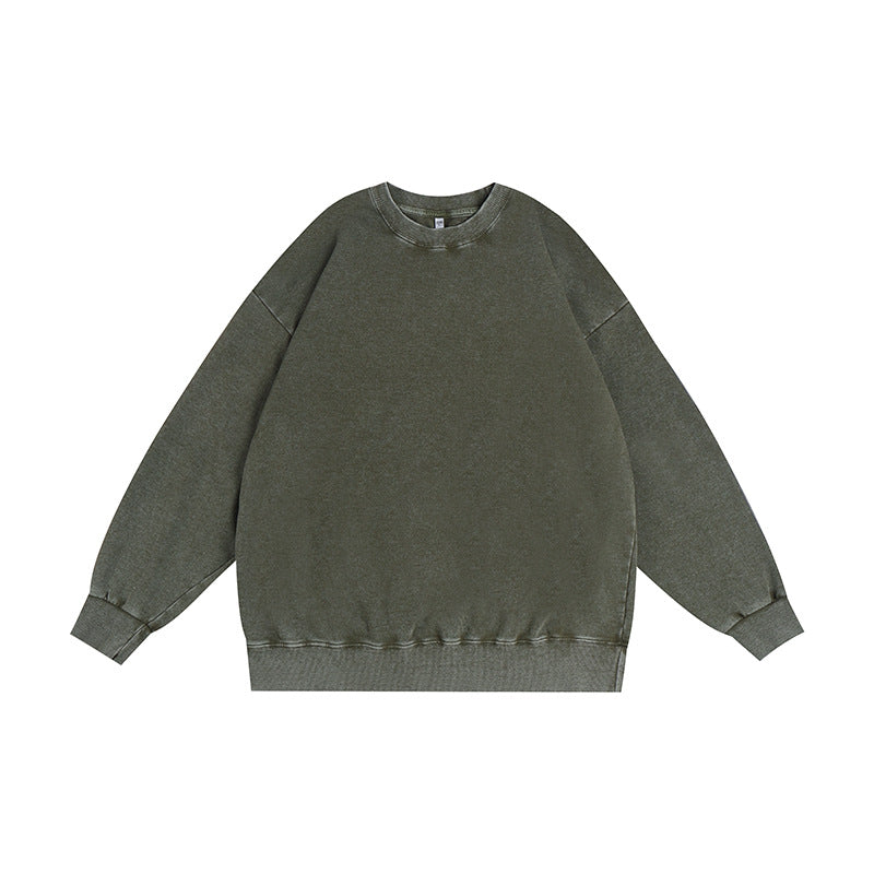 Mens Distressed Washed 80% cotton 20% polyester Sweatshirt CL-ZJYLXK print logo 15