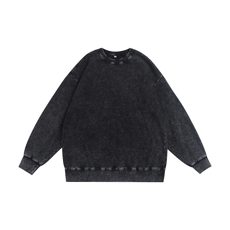 Mens Distressed Washed 80% cotton 20% polyester Sweatshirt CL-ZJYLXK print logo 3