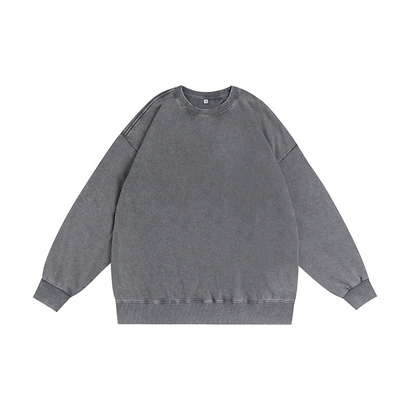 Mens Distressed Washed 80% cotton 20% polyester Sweatshirt CL-ZJYLXK print logo 7