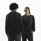 Mens Distressed Washed 80% cotton 20% polyester Sweatshirt CL-ZJYLXK print logo 12