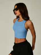 Womens Fitness90%nylon 10%spandex tank top CP009