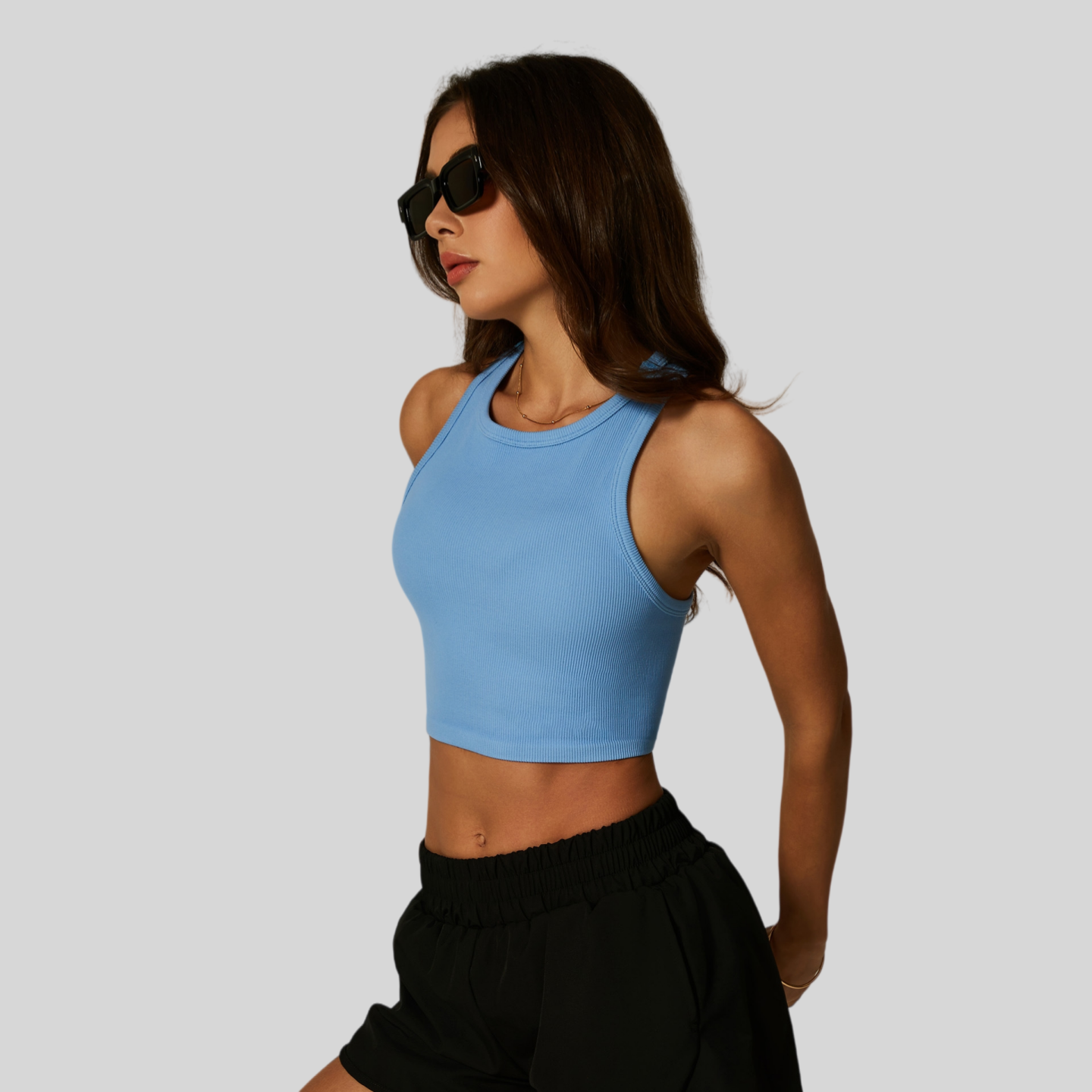 Womens Fitness90%nylon 10%spandex tank top CP009