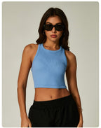 Womens Fitness90%nylon 10%spandex tank top CP009