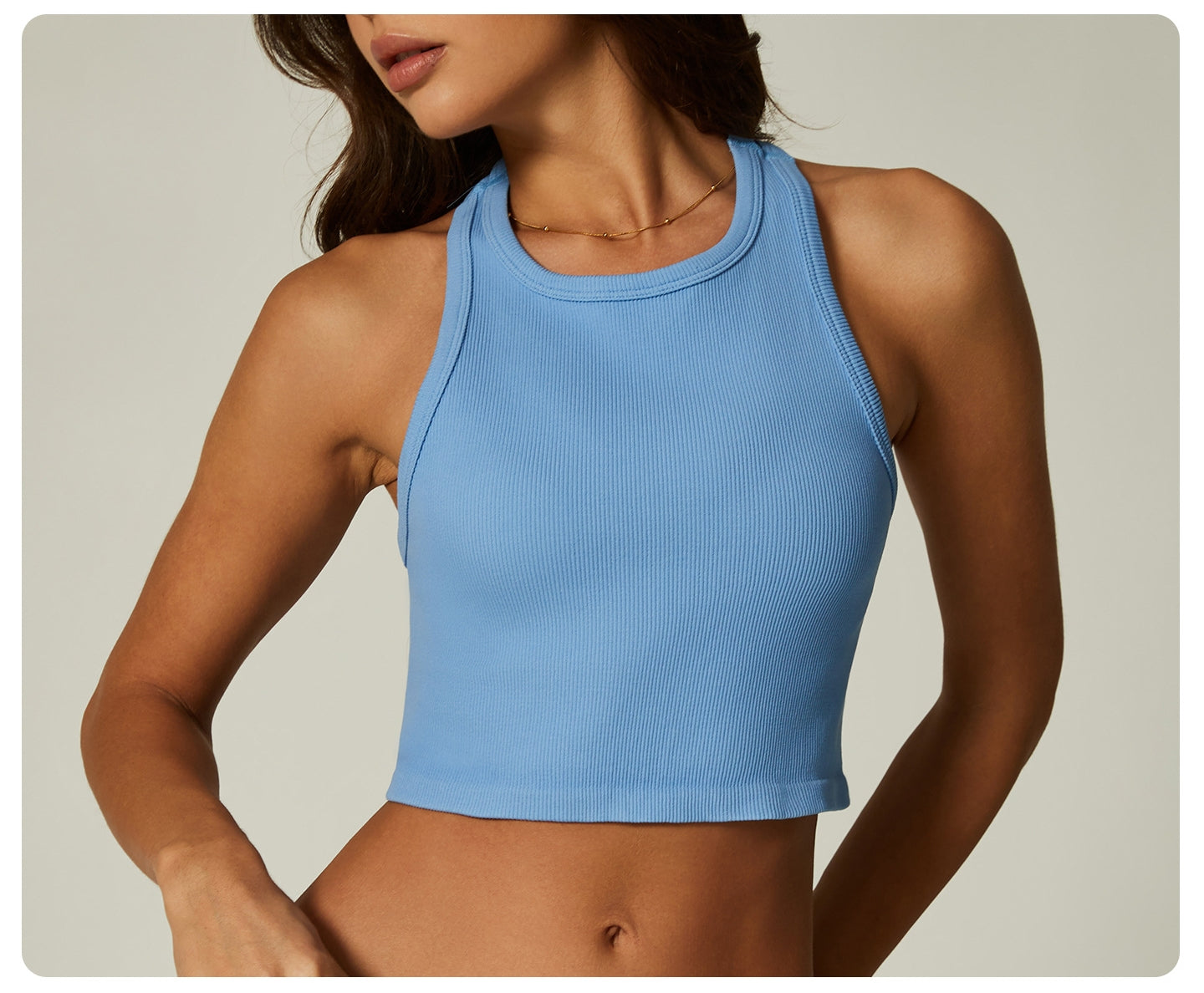 Womens Fitness90%nylon 10%spandex tank top CP009