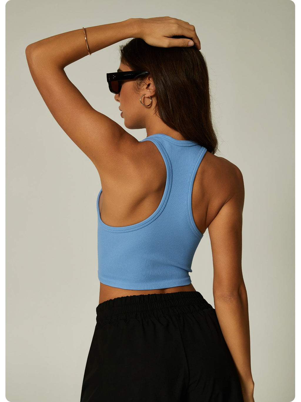Womens Fitness90%nylon 10%spandex tank top CP009