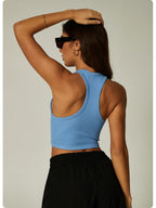 Womens Fitness90%nylon 10%spandex tank top CP009