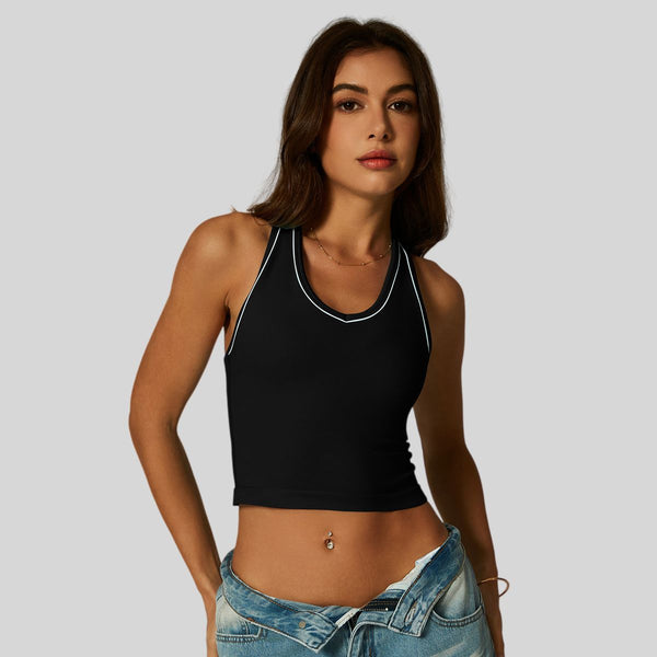 Womens Sports 90%nylon 10%spandex tank top CP027 - Honfitwear
