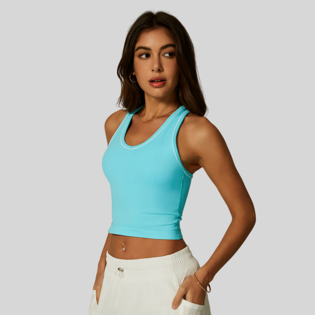 Womens Sports 90%nylon 10%spandex tank top CP027