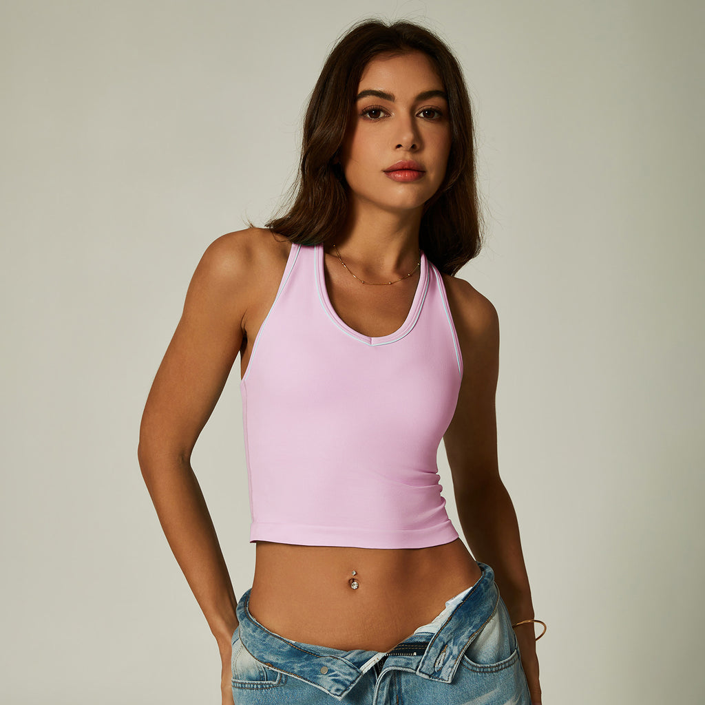 Womens Sports 90%nylon 10%spandex tank top CP027