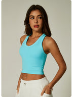 Womens Sports 90%nylon 10%spandex tank top CP027