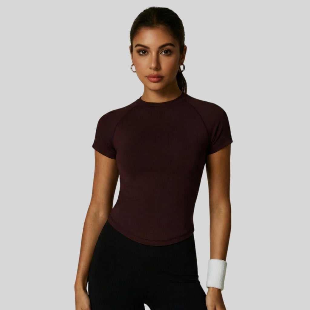 Womens Slim Fit 90%nylon 10%spandex Tshirts CP034 - Honfitwear