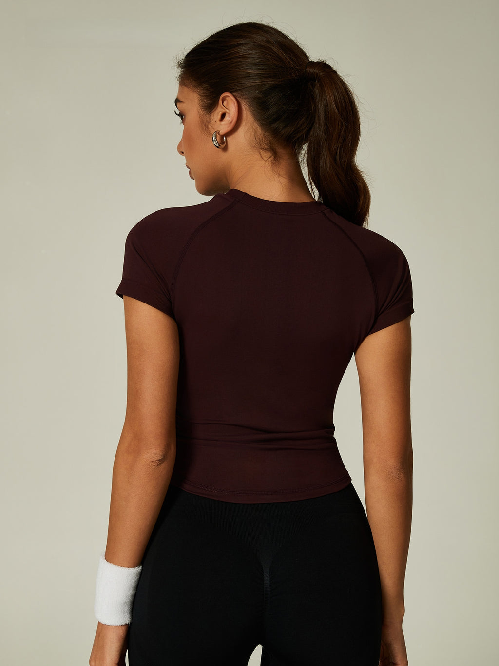 Womens Slim Fit 90%nylon 10%spandex Tshirts CP034