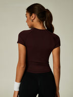 Womens Slim Fit 90%nylon 10%spandex Tshirts CP034