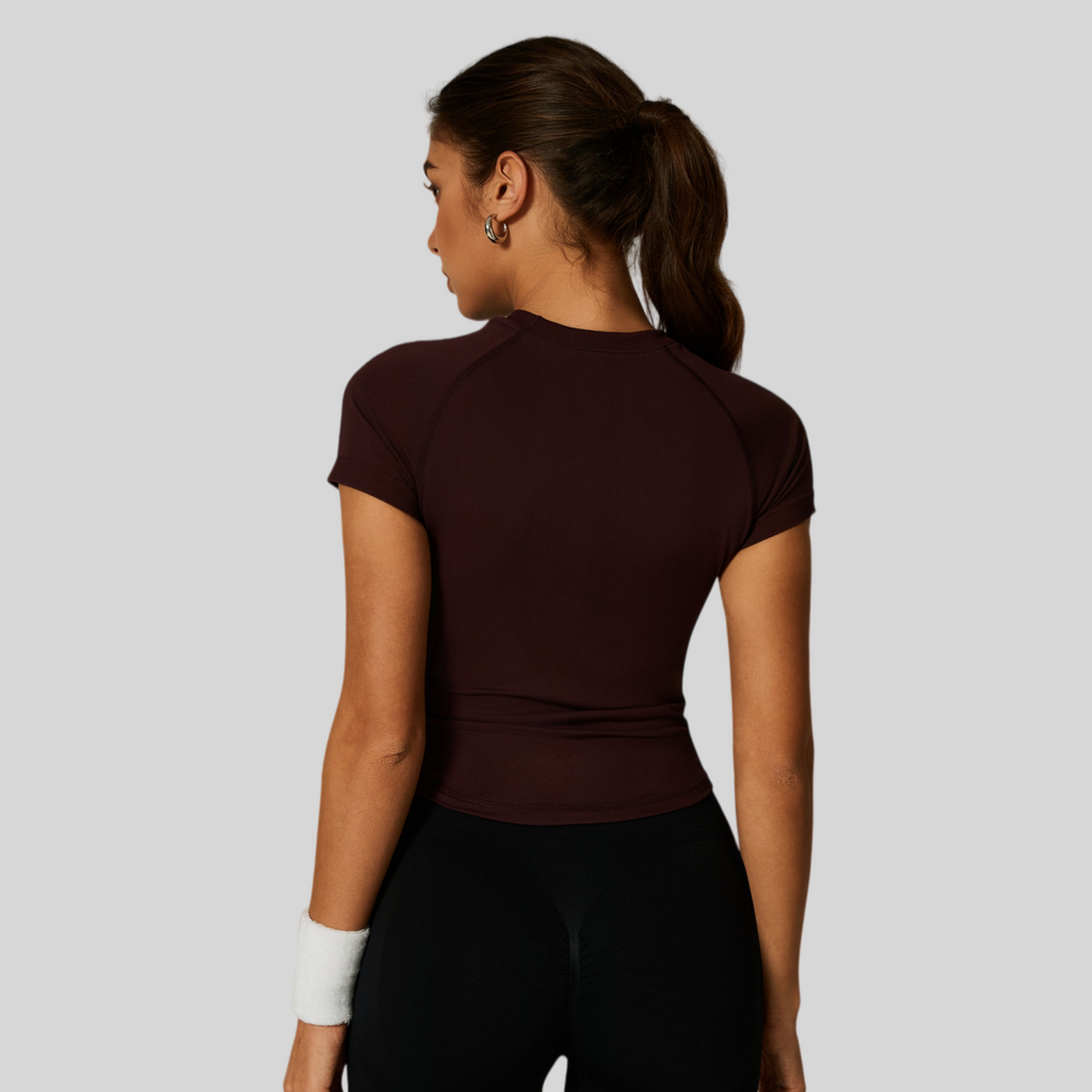 Womens Slim Fit 90%nylon 10%spandex Tshirts CP034