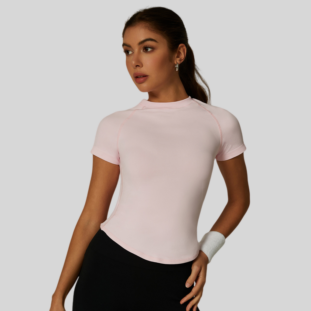 Womens Slim Fit 90%nylon 10%spandex Tshirts CP034