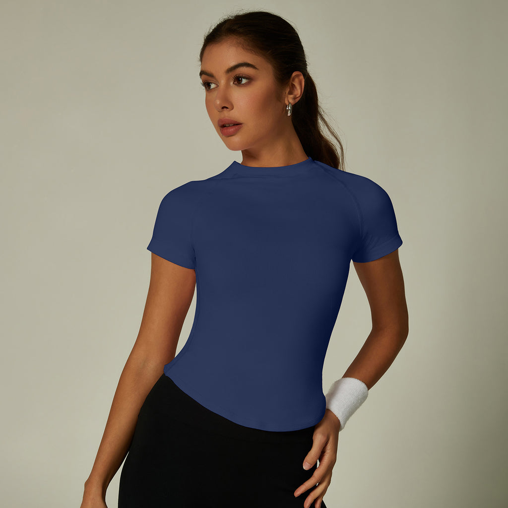 Womens Slim Fit 90%nylon 10%spandex Tshirts CP034