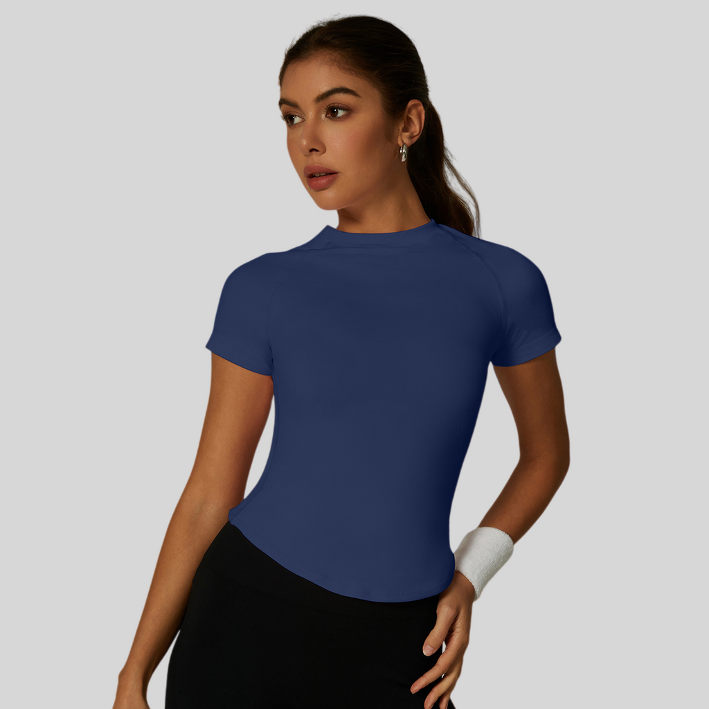Womens Slim Fit 90%nylon 10%spandex Tshirts CP034