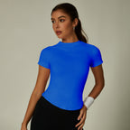 Womens Slim Fit 90%nylon 10%spandex Tshirts CP034