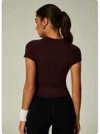Womens Slim Fit 90%nylon 10%spandex Tshirts CP034