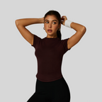 Womens Slim Fit 90%nylon 10%spandex Tshirts CP034