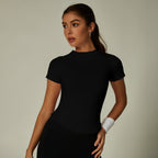 Womens Slim Fit 90%nylon 10%spandex Tshirts CP034
