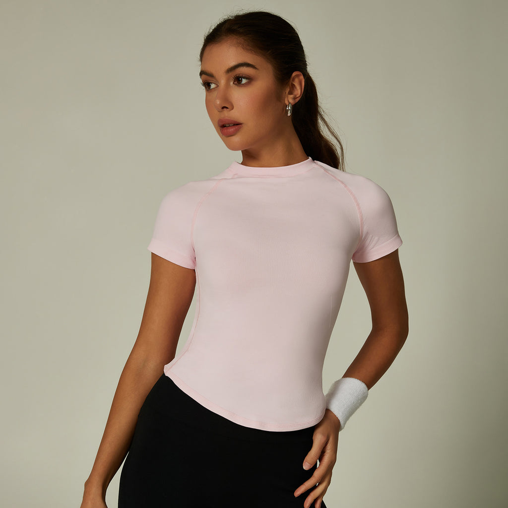 Womens Slim Fit 90%nylon 10%spandex Tshirts CP034