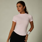 Womens Slim Fit 90%nylon 10%spandex Tshirts CP034